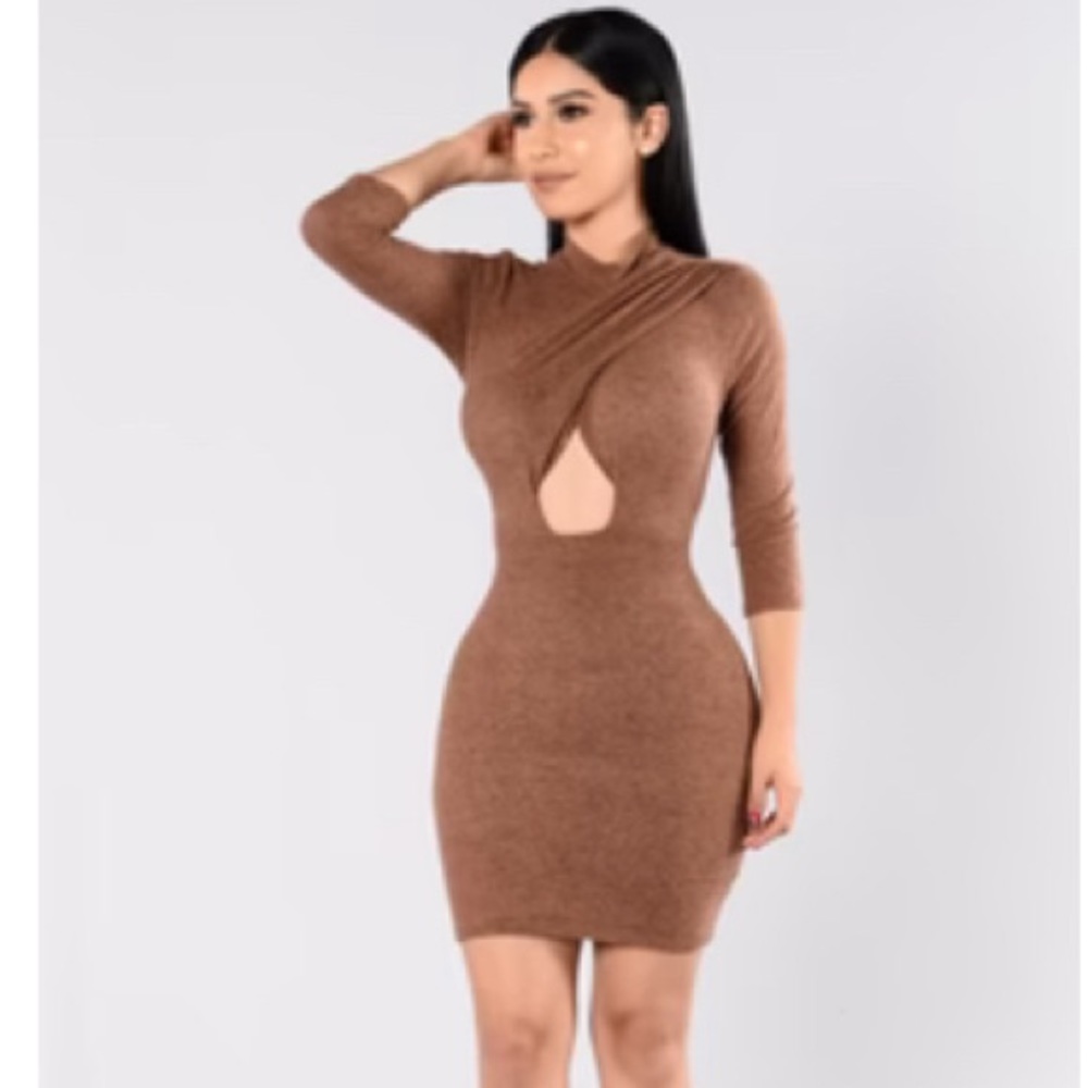 More Than A Woman Dress - Camel